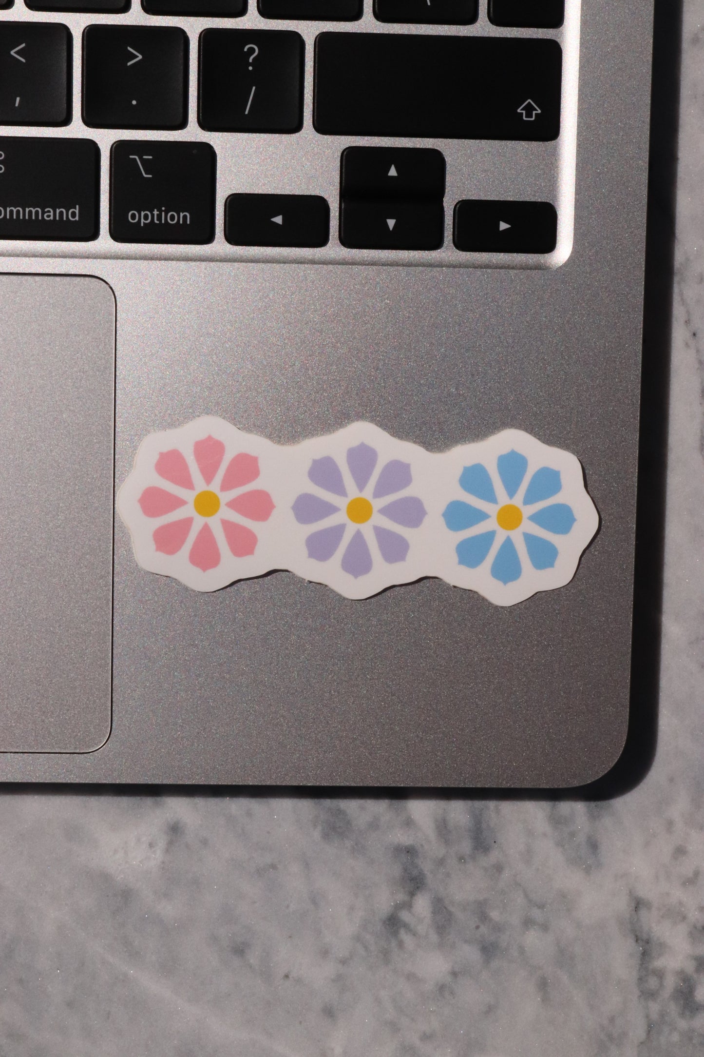Pastel 3 Flower Sticker