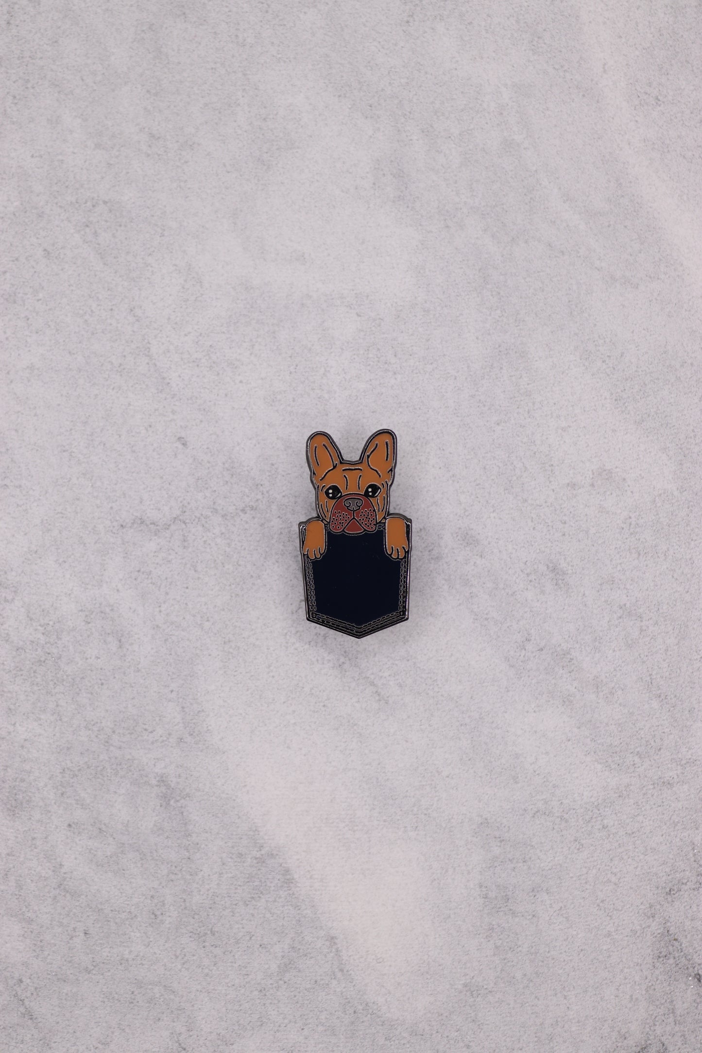 Denim Pocket Dog Enamel Pin