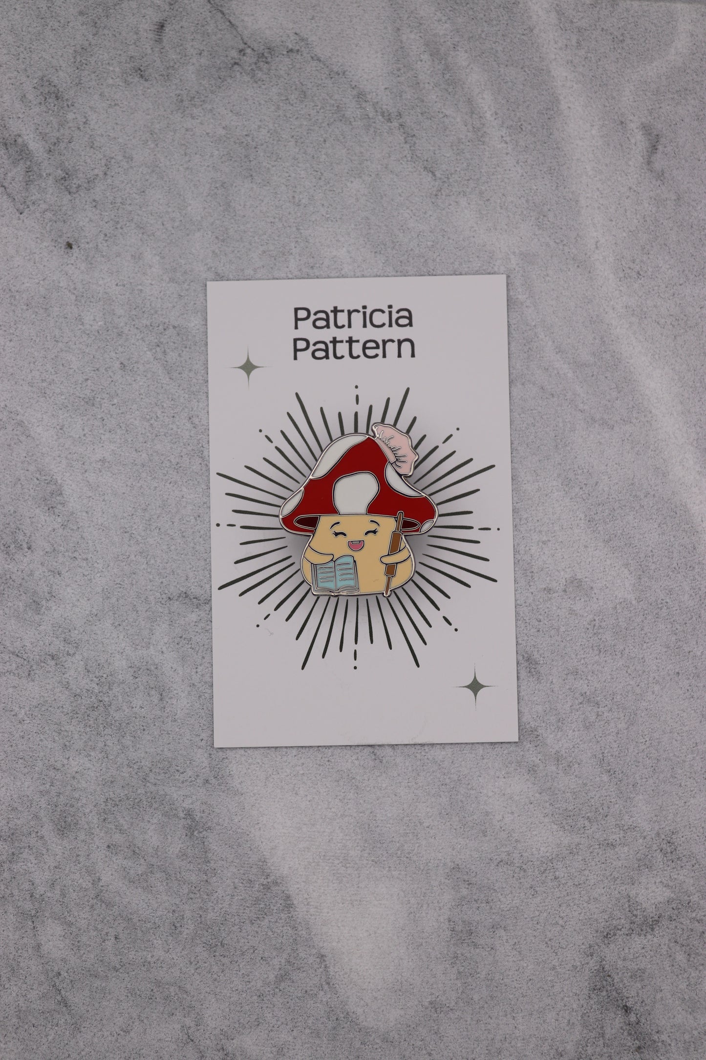 Mushroom Baker Enamel Pin