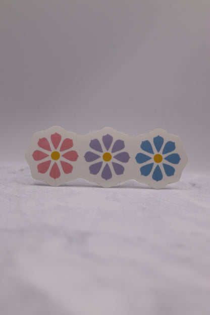 Pastel 3 Flower Sticker