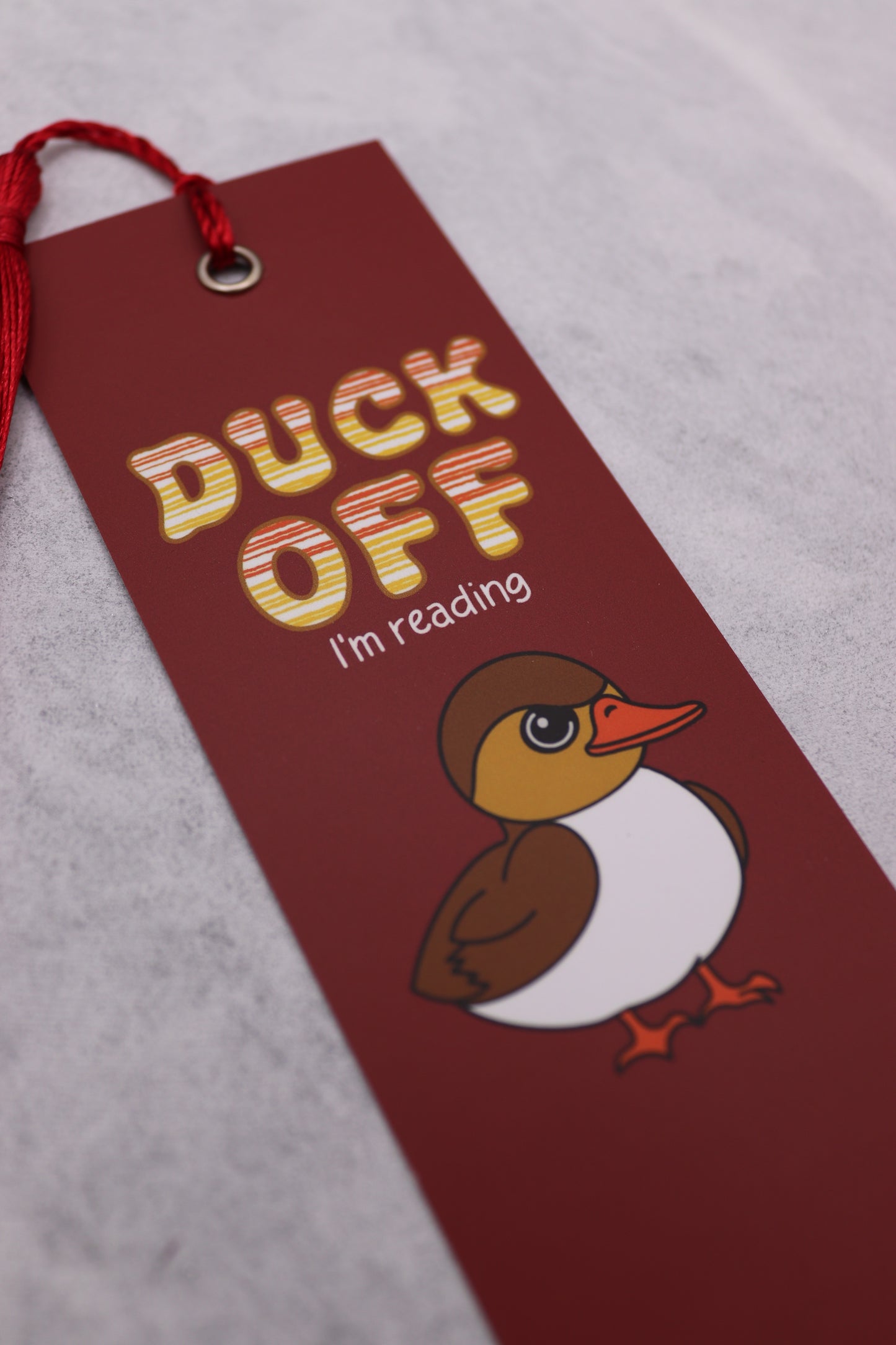 Duck Off, I'm Reading Bookmark
