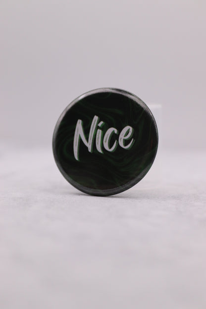 Christmas Nice Button Badge