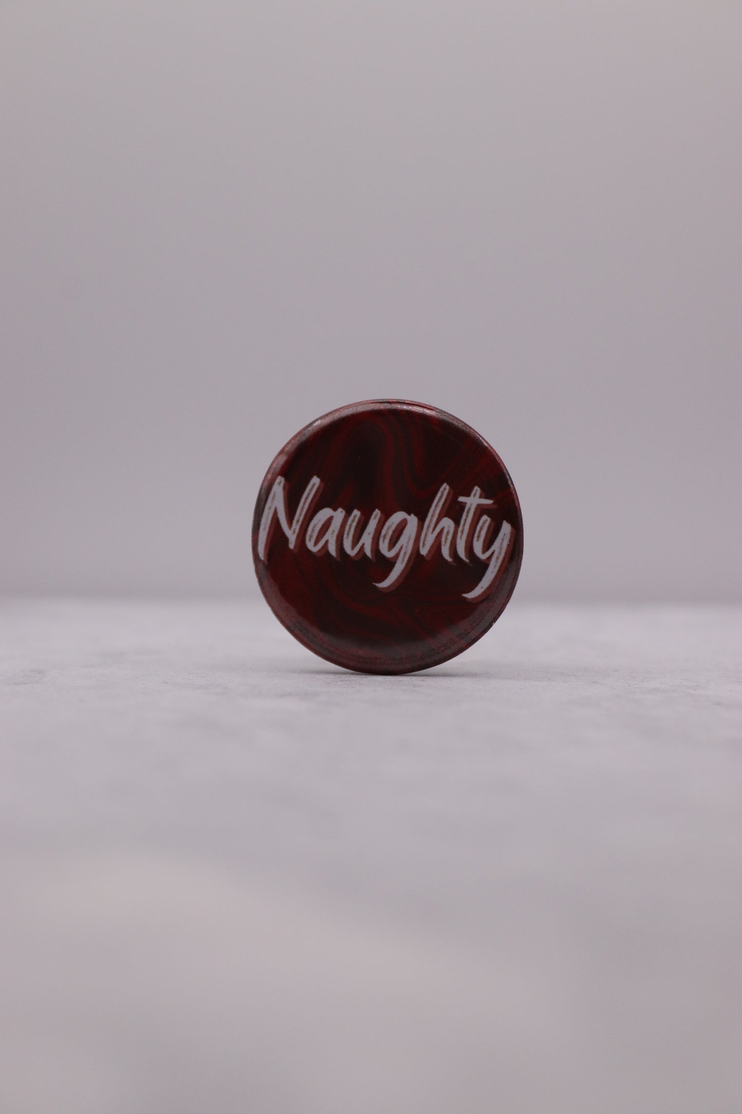 Christmas Naughty Button Badge