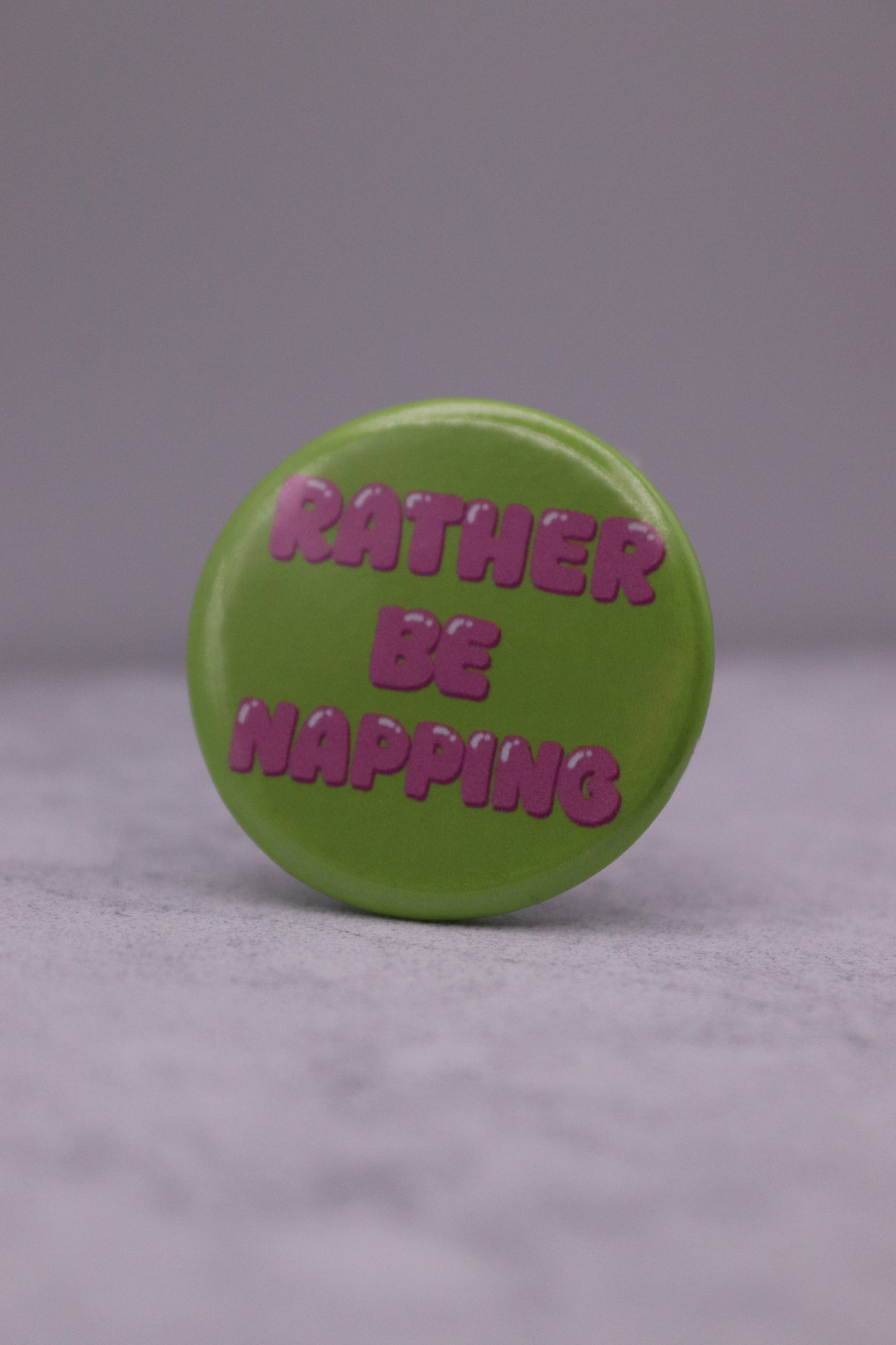 Rather be Napping Button Badge